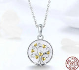 Gold Heart Tree Necklace 