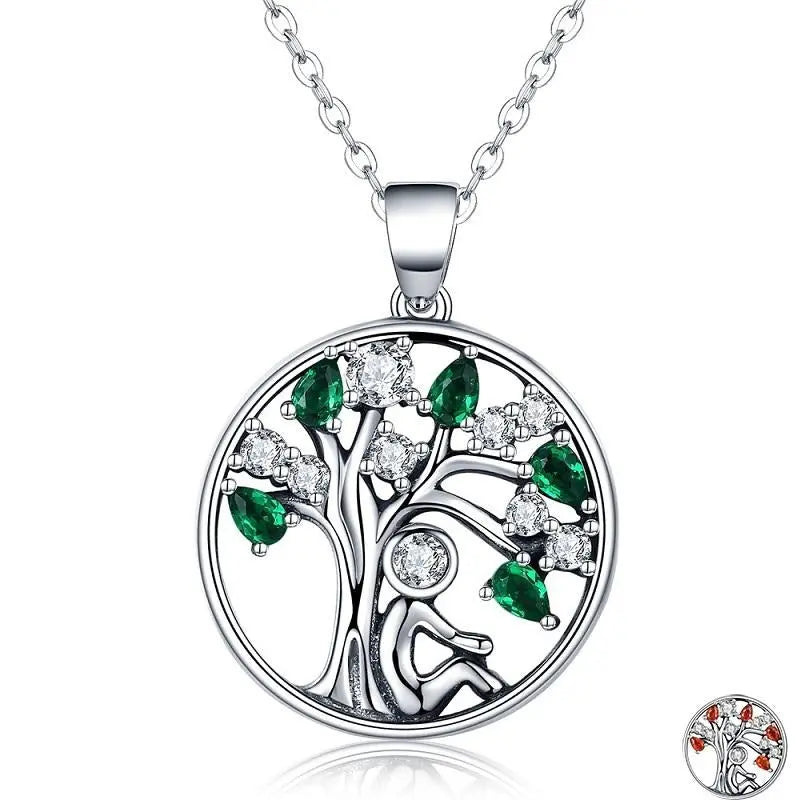 925 Sterling Silver Tree of Life Necklace