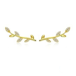 Tree Leaves Gold Color Earrings |  Gold Color Earrings | Earring