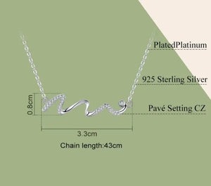 Twisted Line Geometric Necklaces 