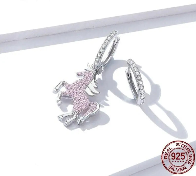 Pink Fancy Licorne Earrings 