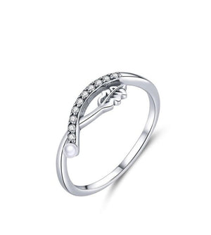 Vintage Leaf Elegance Rings | 925 Sterling Silver Ring | Women Jewelry