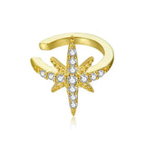 Wavy Clip Hoop Earrings.