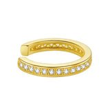 Wavy Clip Hoop Earrings.