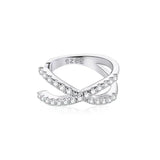 Wavy Clip Hoop Earrings.