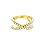 Wavy Clip Hoop Earrings.