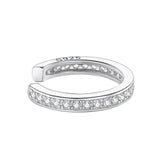 Wavy Clip Hoop Earrings.