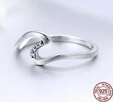 Wavy Sterling Silver Stackable Ring | Effortless Beauty with a Modern Twist 