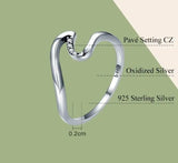 Wavy Sterling Silver Stackable Ring | Effortless Beauty with a Modern Twist 