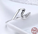 Wavy Sterling Silver Stackable Ring | Effortless Beauty with a Modern Twist 