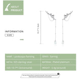 Stud Landscape Painting Earrings 